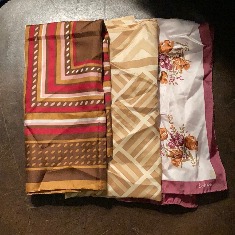 3 scarves